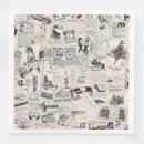 Search for newspaper napkins Retro