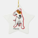 Search for jack russell christmas tree decorations Red