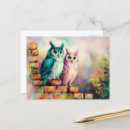 Search for unique owl postcards Ai generated
