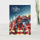 Search for fireman christmas cards Fire truck