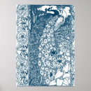 Search for art nouveau peacock posters Blue