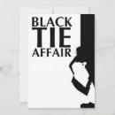 Search for black tie affair invitations Black and white