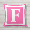 Search for letter f cushions Monogrammed