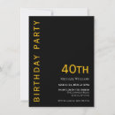 Search for black and yellow birthday invitations Minimalist