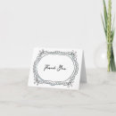Search for pen and ink thank you cards Black and white