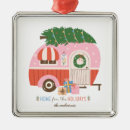Search for camper christmas tree decorations Pink