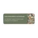 Search for rustic fall wedding return address labels Wildflower