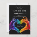 Search for black 4x6 invitations Heart