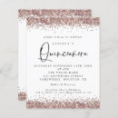 Search for rose quinceanera invitations Glitter