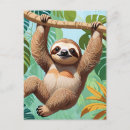 Search for cartoon sloth postcards Adorable