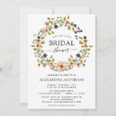 Search for floral wreath bridal shower invitations Watercolor