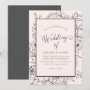 Search for flower sketch wedding invitations Pink