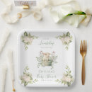 Search for floral baby shower plates Watercolor
