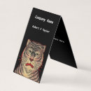 Search for red head business cards Black
