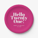 Search for 21st birthday plates Twenty one