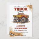 Search for monster bash birthday invitations Mud riding and stunts
