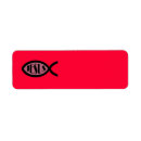 Search for christian fish return address labels Christianity