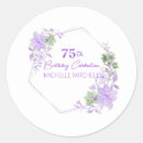Search for geometric birthday stickers Purple