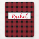 Search for plaid mousepads Black and red