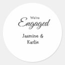 Search for engaged stickers Calligraphy typography elegant romantic