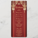 Search for red and gold wedding programs Modern