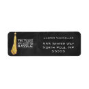 Search for silver graduation return address labels Black