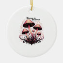 Search for mushroom christmas tree decorations Black