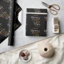 Search for 40th birthday gift wrap Black and gold
