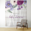 Search for rustic baby shower backdrops Purple
