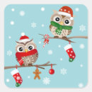 Search for owl on branch stickers Snowflakes