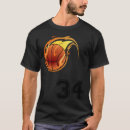 Search for flaming basketball tshirts Front