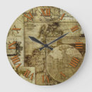 Search for antique world map clocks Atlas