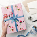 Search for poppies wrapping paper Pink