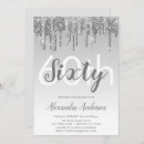 Search for silver 60th birthday invitations Elegant
