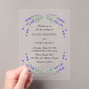 Search for lavender floral wedding invitations Watercolor
