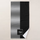 Search for silver bath towels Black