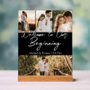Search for welcome to our beginning wedding signs Elegant