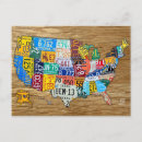 Search for 50 states postcards Map
