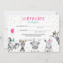 Search for adoption certificate Jungle