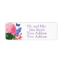 Search for hydrangea return address labels Butterfly