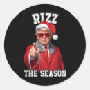 Search for funny santa claus stickers Make america great again
