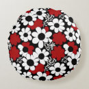 Search for black red and white cushions Floral