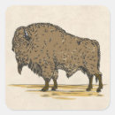Search for bison animal stickers Vintage