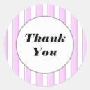 Search for stripe thank you stickers Pink