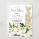 Search for golden sweet 16 invitations Dress