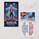 Search for comic book business cards Woman