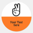 Search for hand symbol stickers Peace