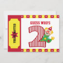 Search for circus 3rd birthday invitations Clown