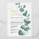 Search for green and white baby shower invitations Watercolor