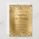 Search for golden glitter invitations Luxury